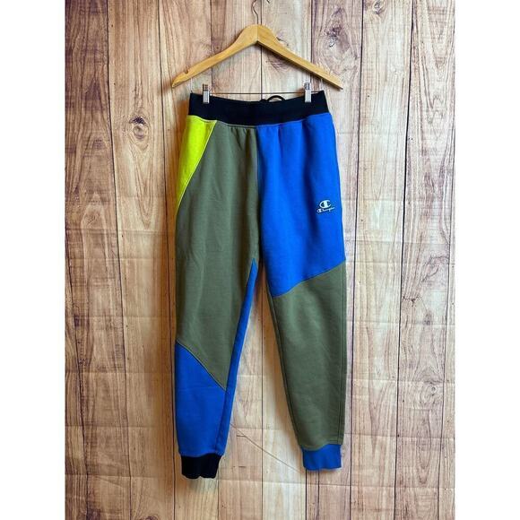 Champion Color Block Joggers Blue Green Men's Size M - Picture 2 of 5